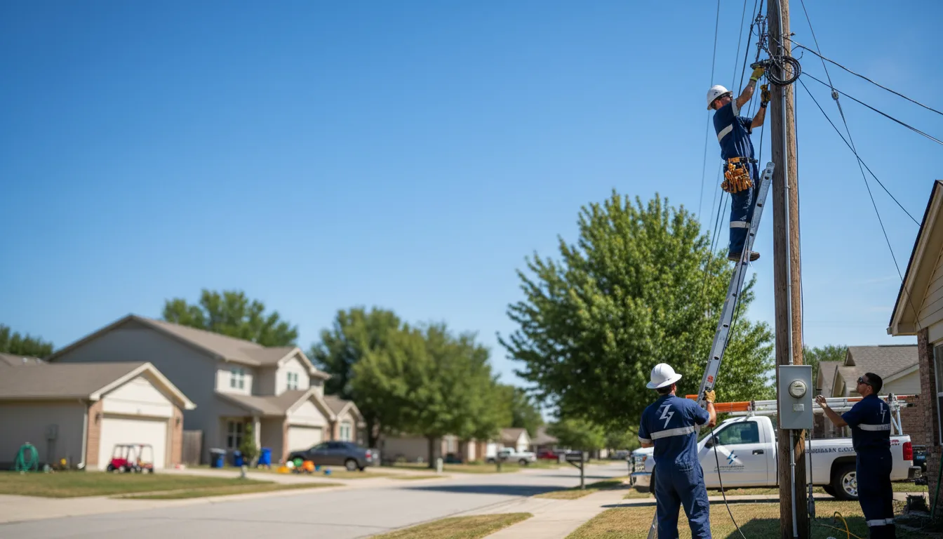 Residential electrician providing installation services in Taunton, MN